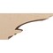 Ekena Millwork 12"W x 24"D x 12"H Wide Diane Rough Cedar Woodgrain TimberThane Corbel, Primed Tan CORUR12X24X12DIARCPR - alternate 5